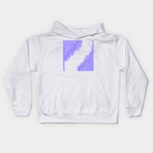 Purple watercolor abstract art design Kids Hoodie